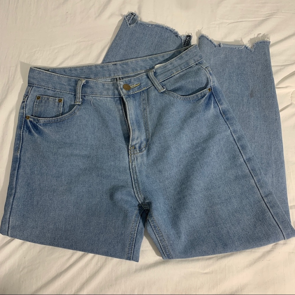 Straight leg jeans